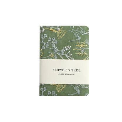 Flower And Tree Cloth Notebook