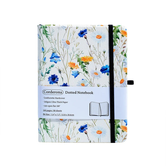 Flowery Dotted Notebook